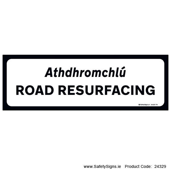 Supplementary Plate - Road Resurfacing - P082 - 24329