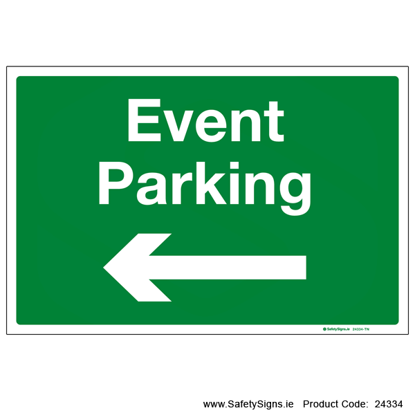 Event Parking - Arrow Left - 24334