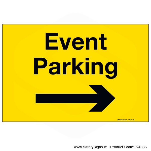Event Parking - Arrow Right - 24336