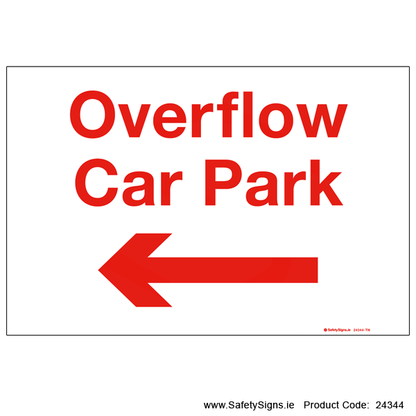 Overflow Car Park - Arrow Left - 24344