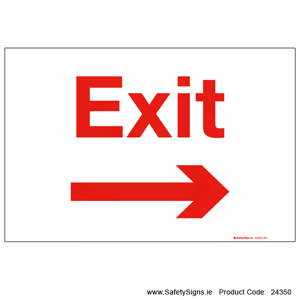 Exit - Arrow Right - 24350