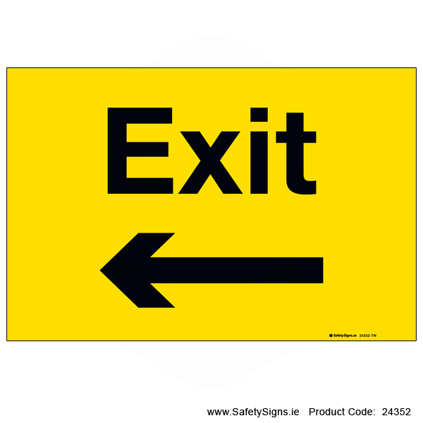 Exit - Arrow Left - 24352