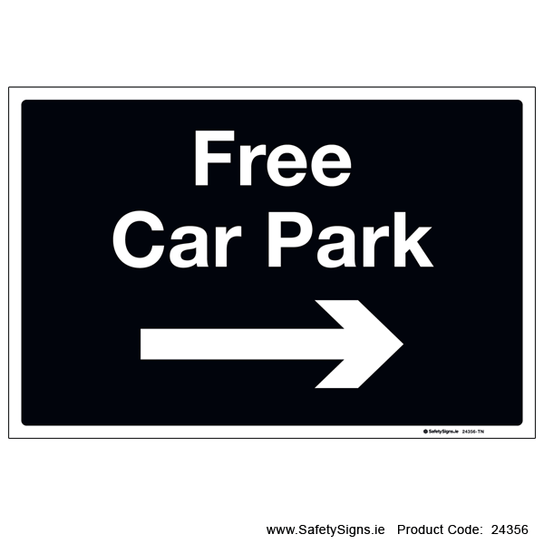Free Car Park - Arrow Right - 24356