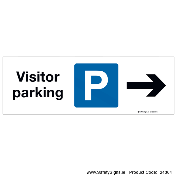 Visitor Parking - Arrow Right - 24364