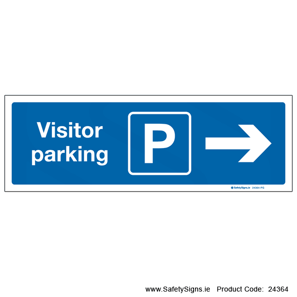 Visitor Parking - Arrow Right - 24364