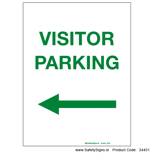 Visitor Parking - Arrow Left - 24451