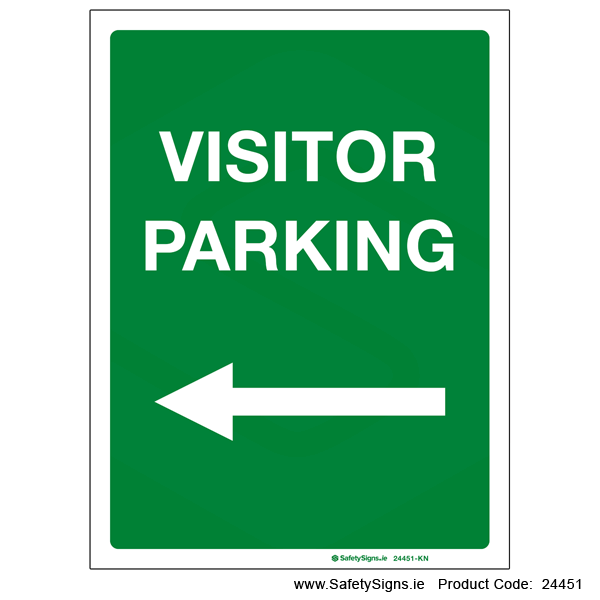 Visitor Parking - Arrow Left - 24451