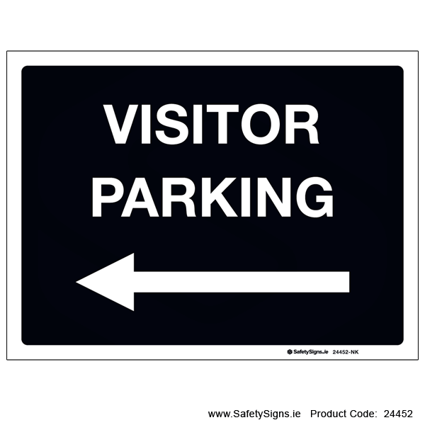 Visitor Parking - Arrow Left - 24452