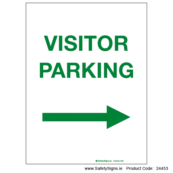 Visitor Parking - Arrow Right - 24453