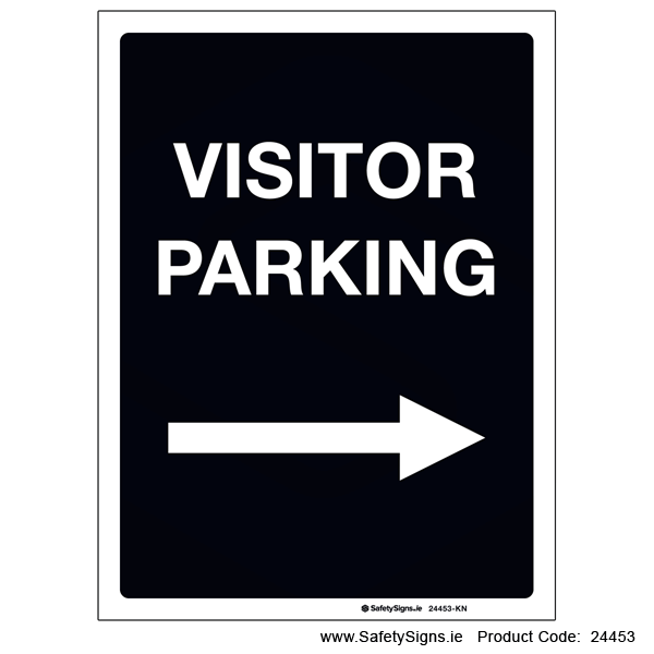 Visitor Parking - Arrow Right - 24453