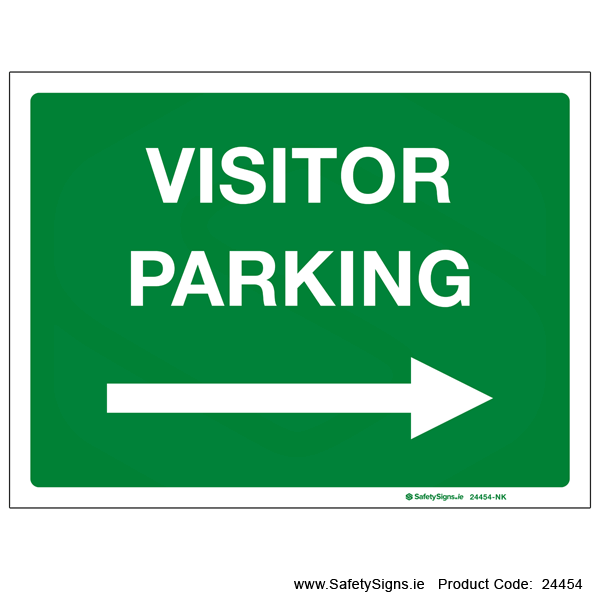Visitor Parking - Arrow Right - 24454