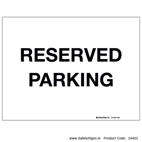 Reserved Parking - 24462