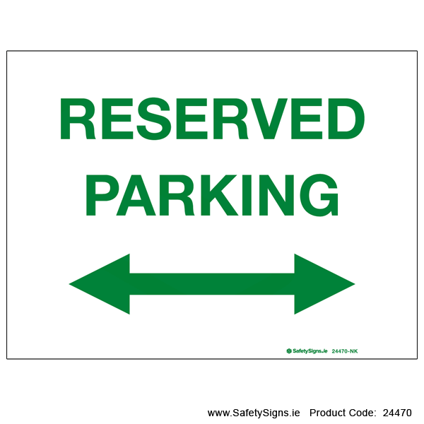 Reserved Parking - Left and Right - 24470