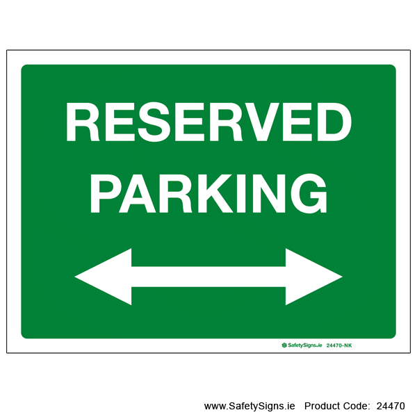 Reserved Parking - Left and Right - 24470