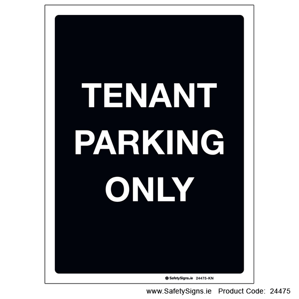 Tenant Parking Only - 24475
