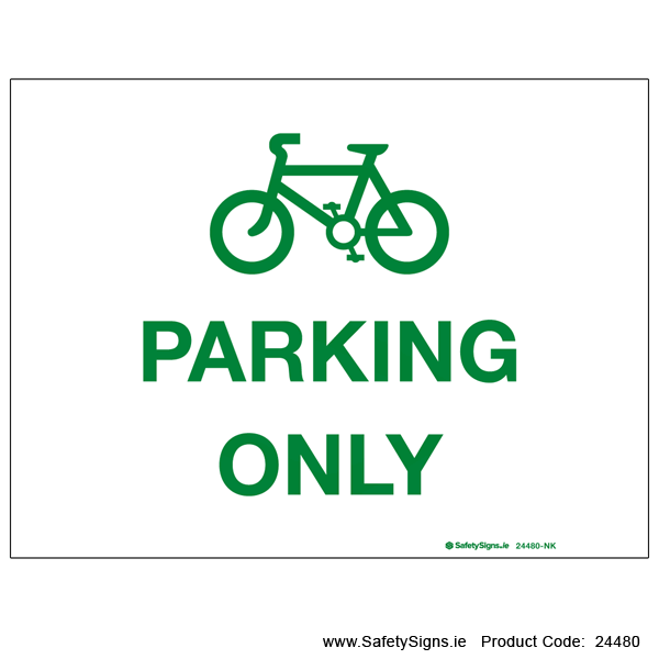 Bicycle Parking Only - 24480