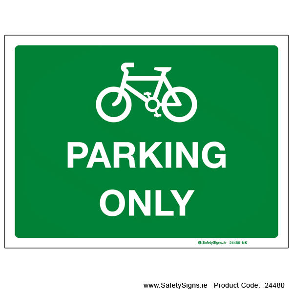 Bicycle Parking Only - 24480