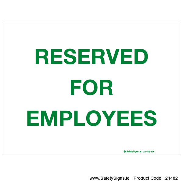Reserved for Employees - 24482