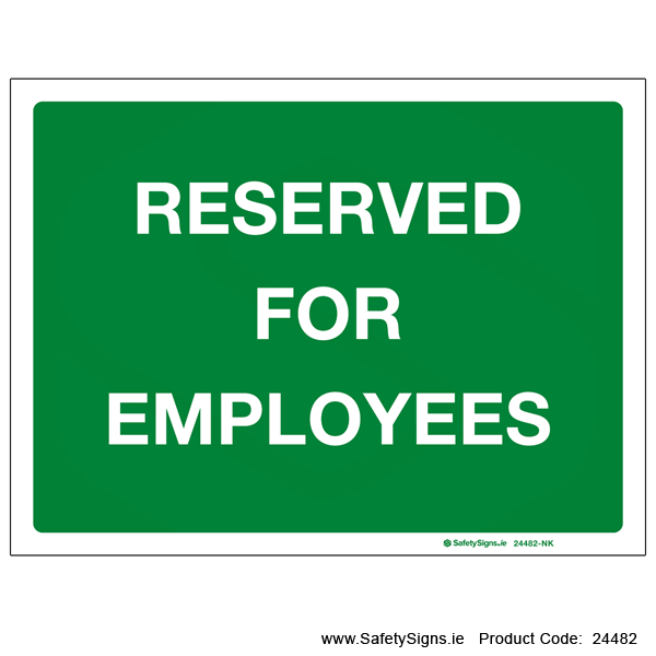 Reserved for Employees - 24482