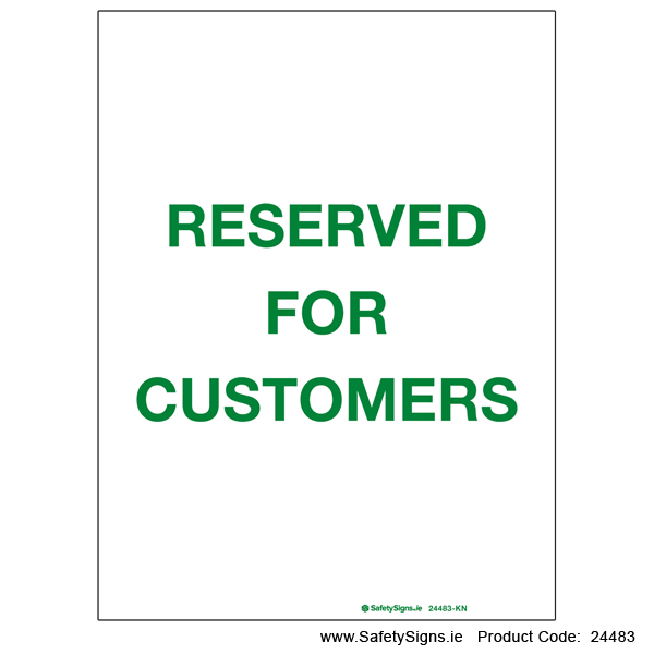 Reserved for Customers - 24483