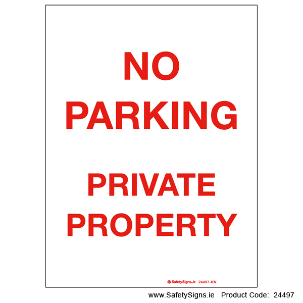 No Parking - 24497