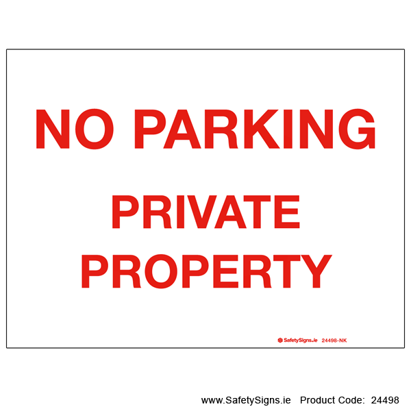 No Parking - 24498