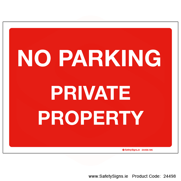 No Parking - 24498