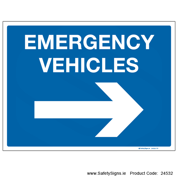 Emergency Vehicles - Arrow Right - 24532