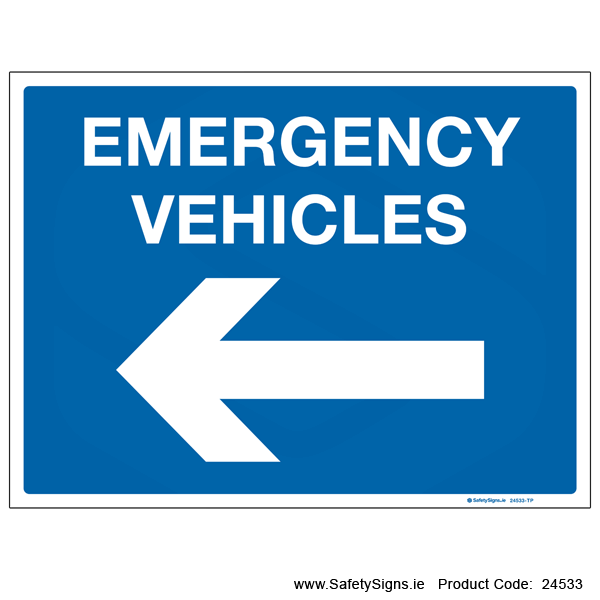 Emergency Vehicles - Arrow Left - 24533