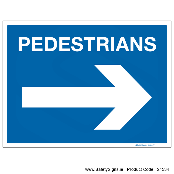 Pedestrians - Arrow Right - 24534