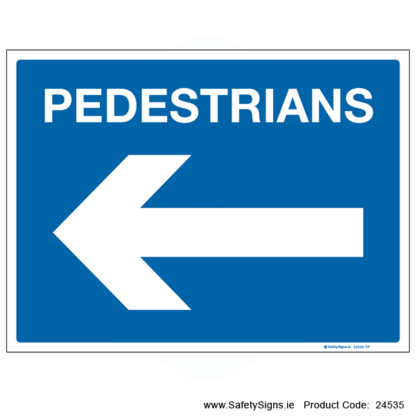 Pedestrians - Arrow Left - 24535