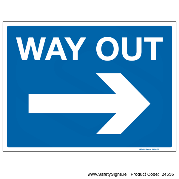 Way Out - Arrow Right - 24536
