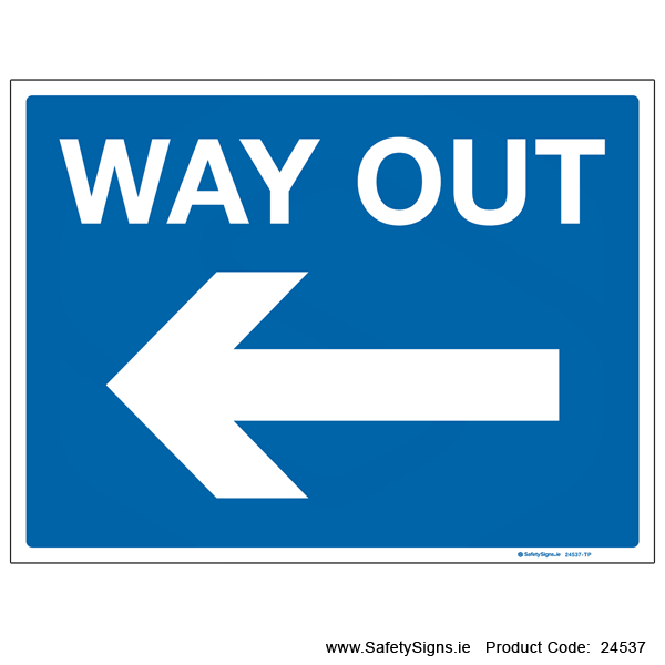 Way Out - Arrow Left - 24537