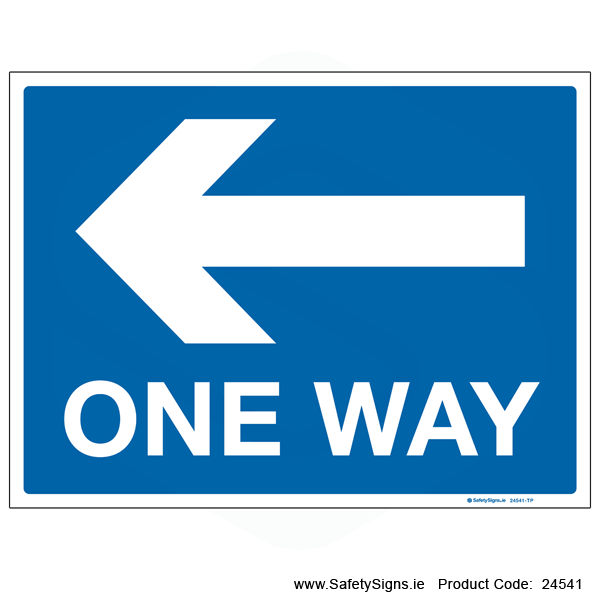 One Way - Arrow Left - 24541