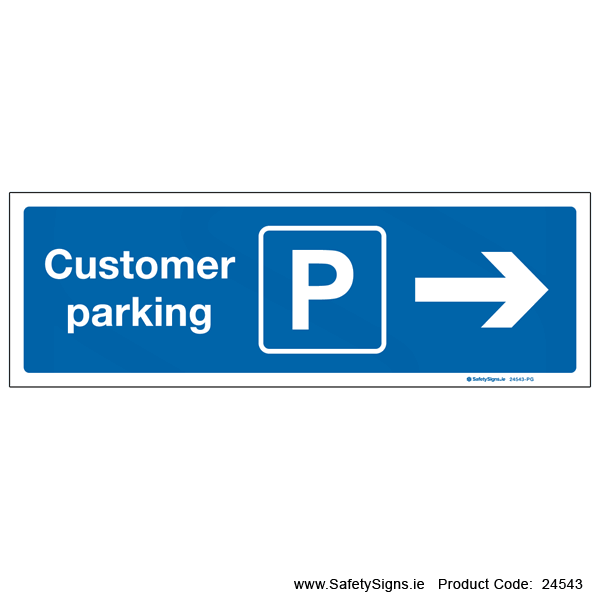 Customer Parking - Arrow Right - 24543