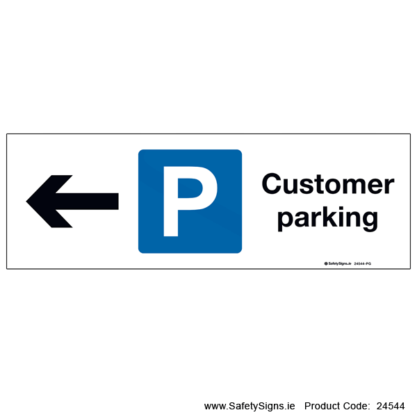 Customer Parking - Arrow Left - 24544