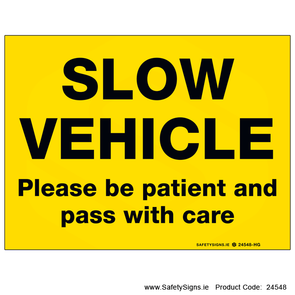 Slow Vehicle - 24548