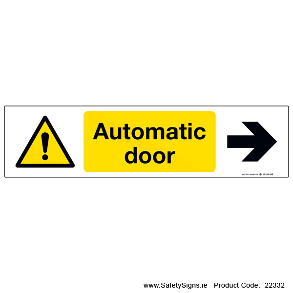 Automatic Door - Arrow Right - 22332