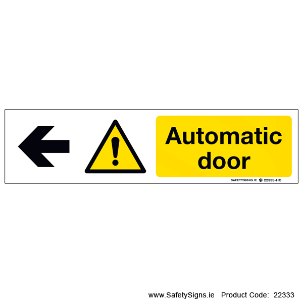 Automatic Door - Arrow Left - 22333