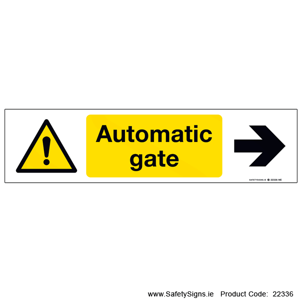 Automatic Gate - Arrow Right - 22336