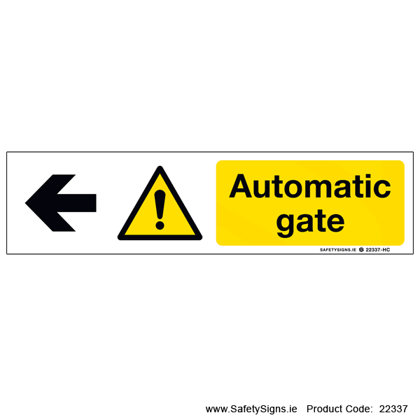 Automatic Gate - Arrow Left - 22337
