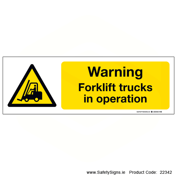 Forklift Trucks in Operation - 22342