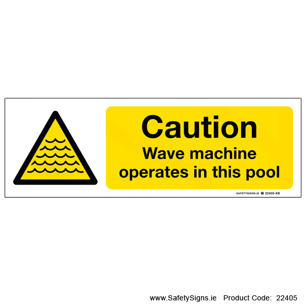 Wave Machine operates in Pool - 22405