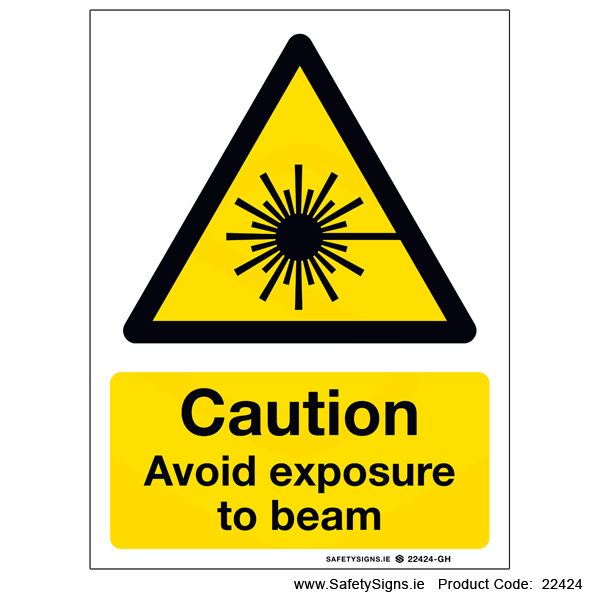 Avoid Exposure to Beam - 22424