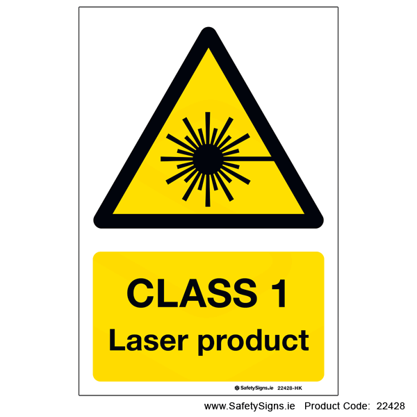 Class 1 Laser Product - 22428