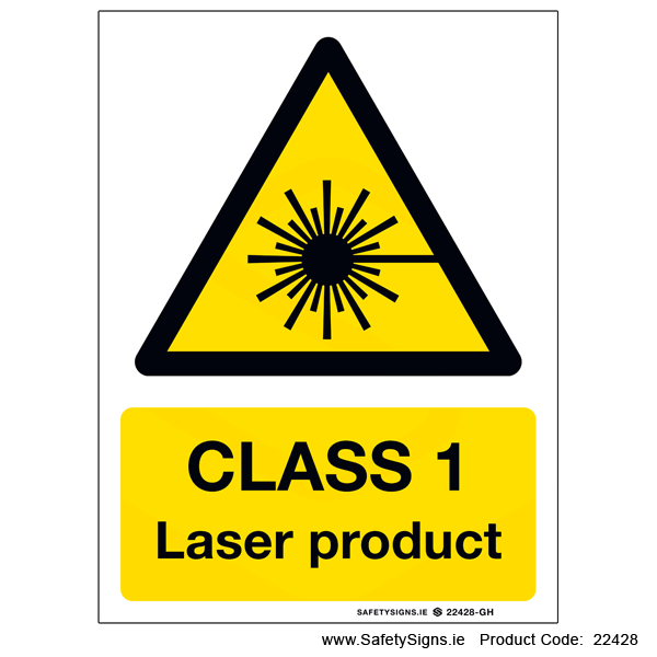 Class 1 Laser Product - 22428