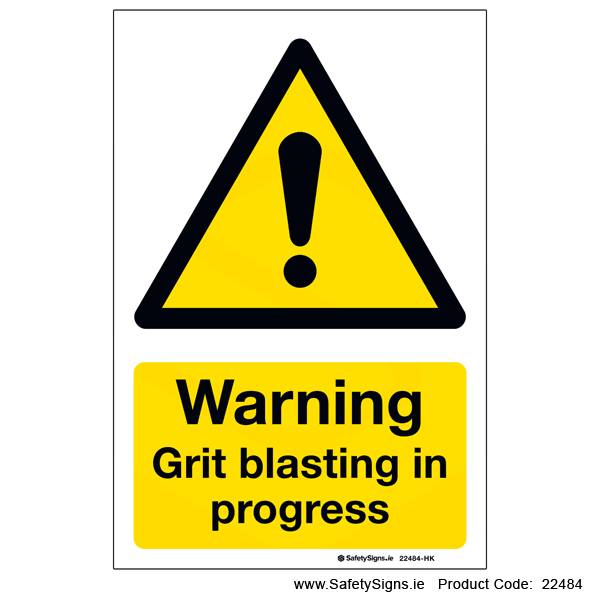 Grit Blasting in Progress - 22484