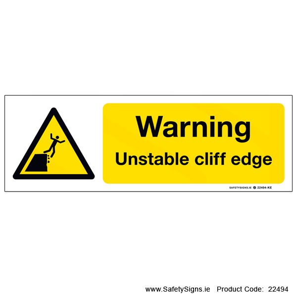 Unstable Cliff Edge - 22494
