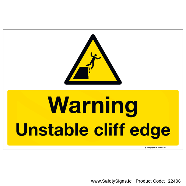 Unstable Cliff Edge - 22496