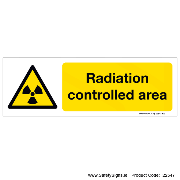 Radiation Controlled Area - 22547